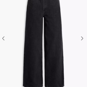 Women's Black Wide-Leg Jeans